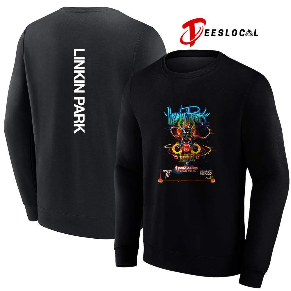 Linkin Park From Zero world tour Mexico city poster shirt