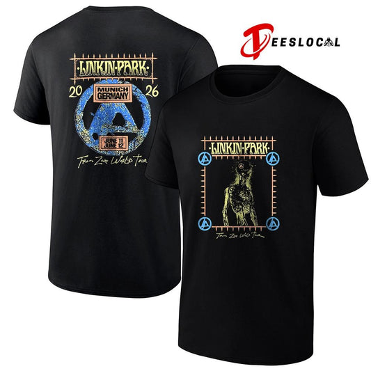 Linkin Park Munich Germany Allianz Arena From Zero tour skeleton shirt