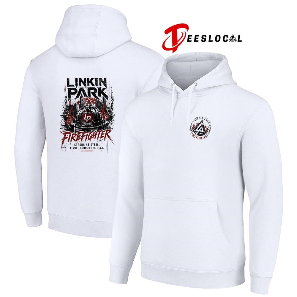 Linkin Park firefighter strong as steel first through the heat graphic shirt