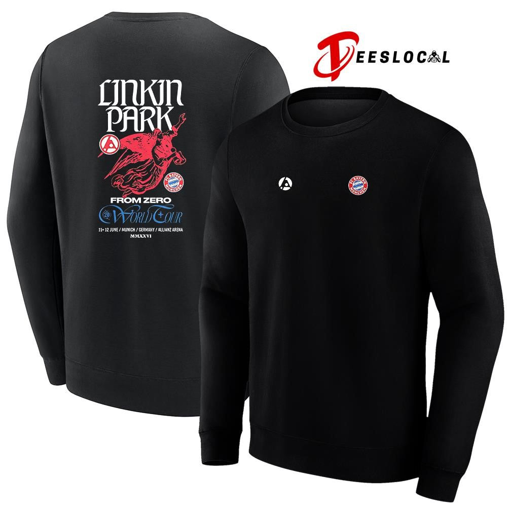 LinkinParkxFCBayernMunchenFromZeroworldtourlogographicshirt