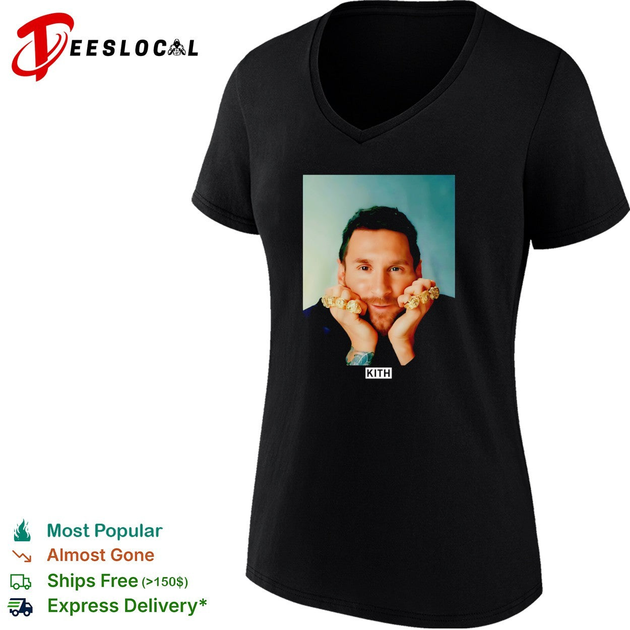 Lionel Messi Kith Adidas Ring Portrait Legend shirt