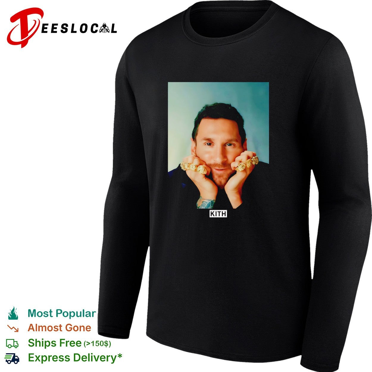 Lionel Messi Kith Adidas Ring Portrait Legend shirt