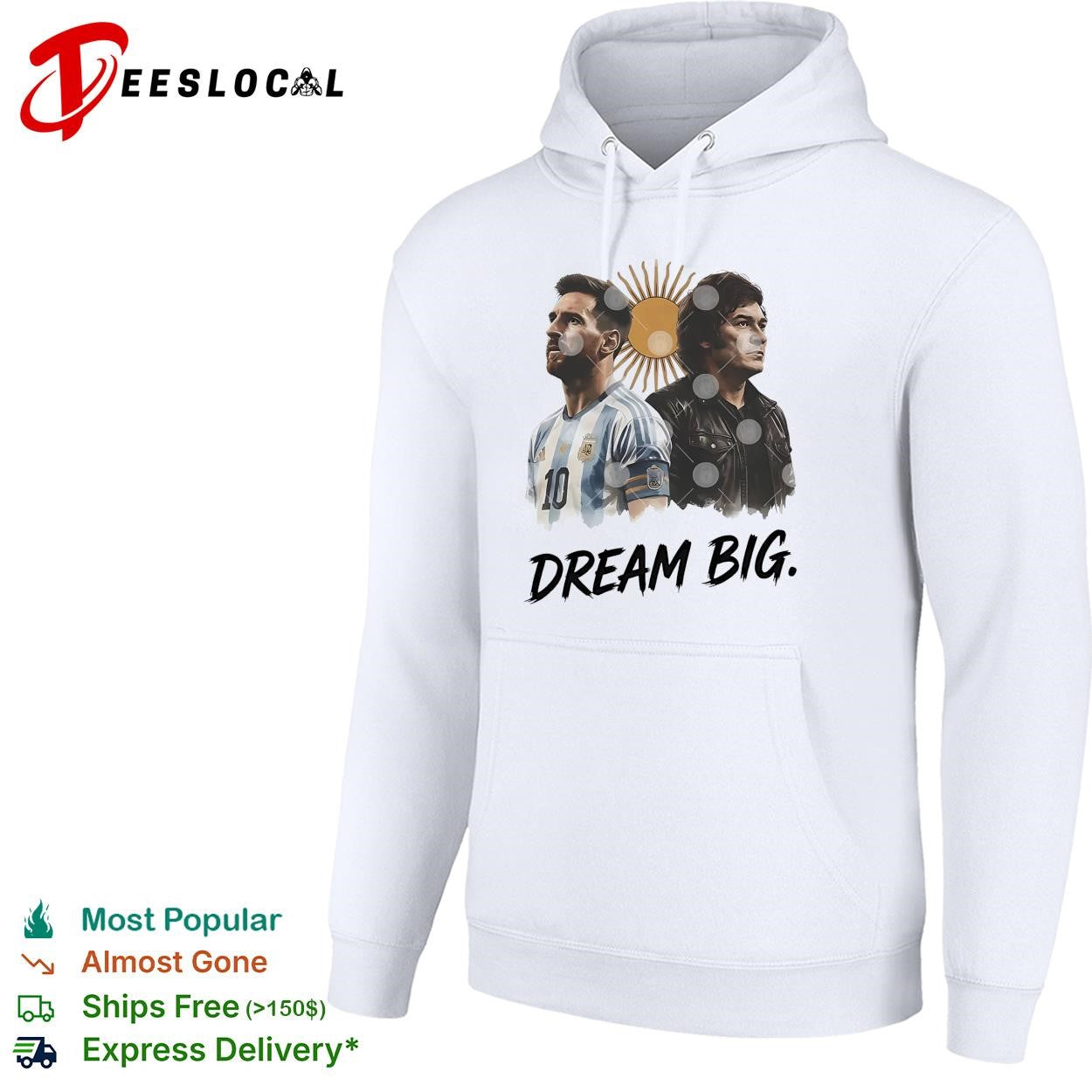 Lionel Messi x Javier Milei Dream Big graphic shirt