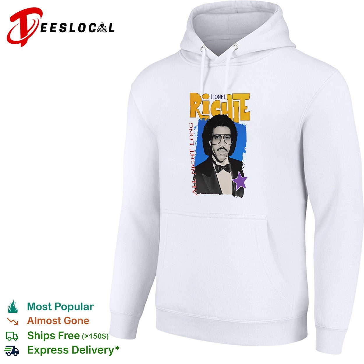 Lionel Richie all night long portrait shirt