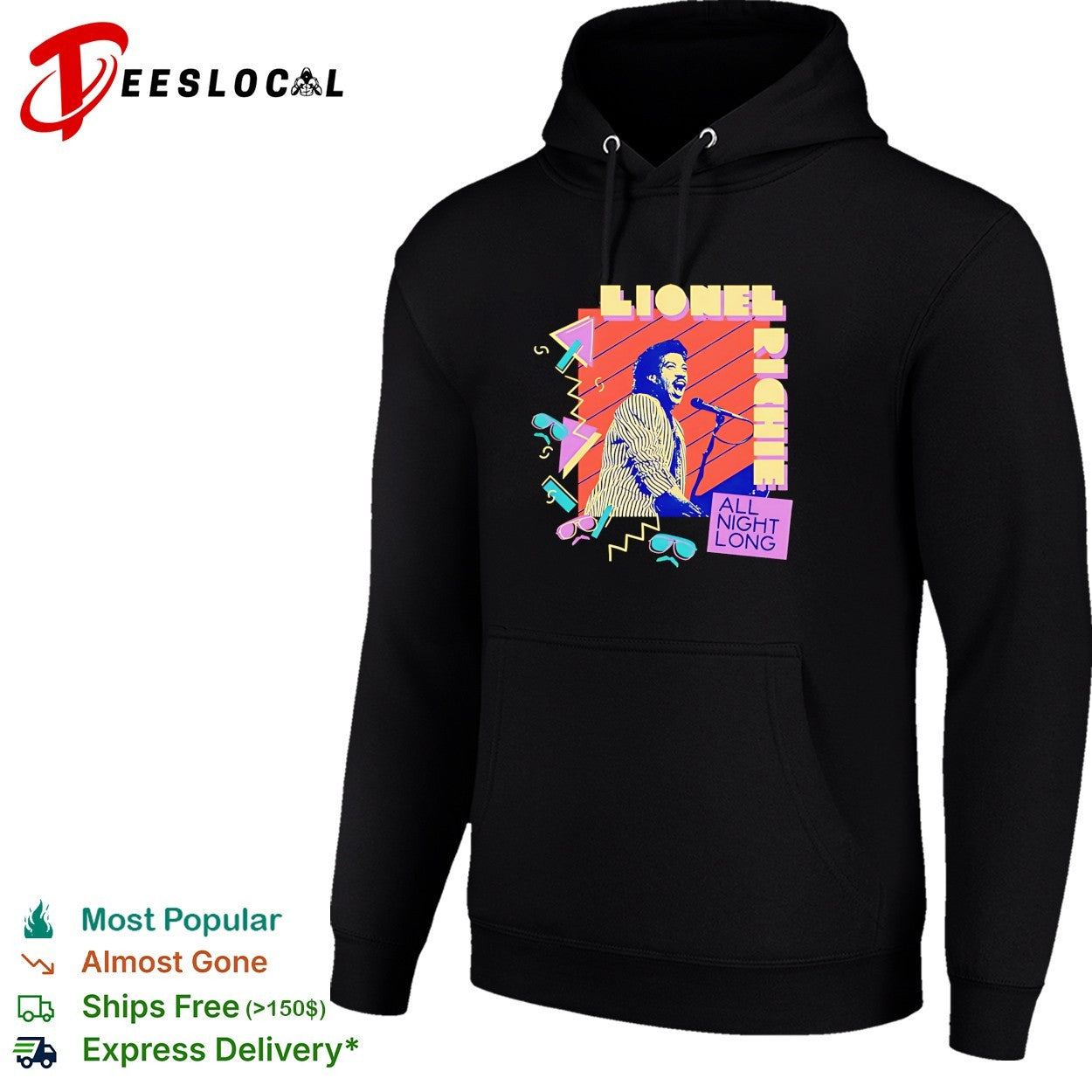 Lionel Richie all night long retro shirt