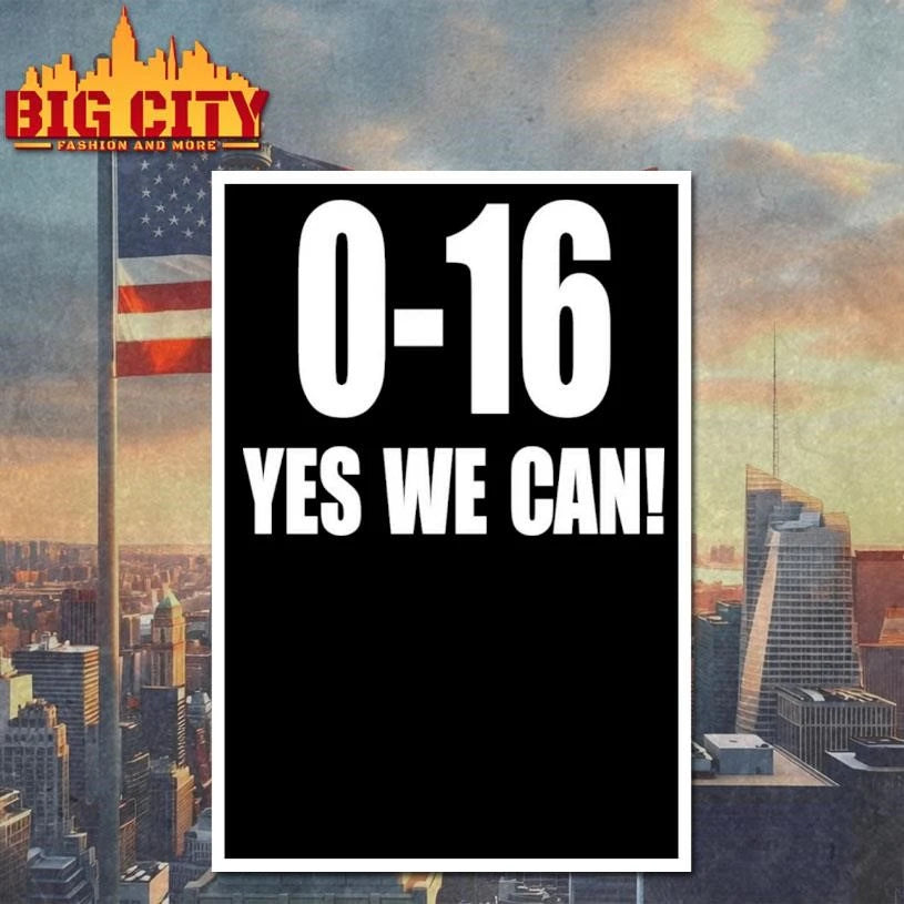 Lions 0-16 Yes We Can Shirt Grapjhic Shirt