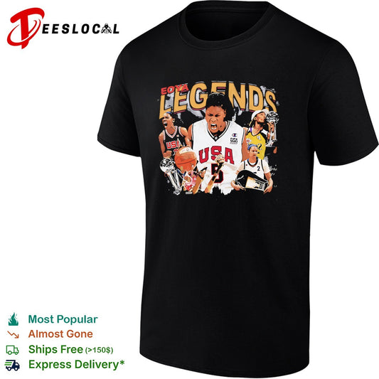 Lisa Leslie Sheryl Swoopes Cynthia Cooper WNBA eoya legends USA Basketball shirt