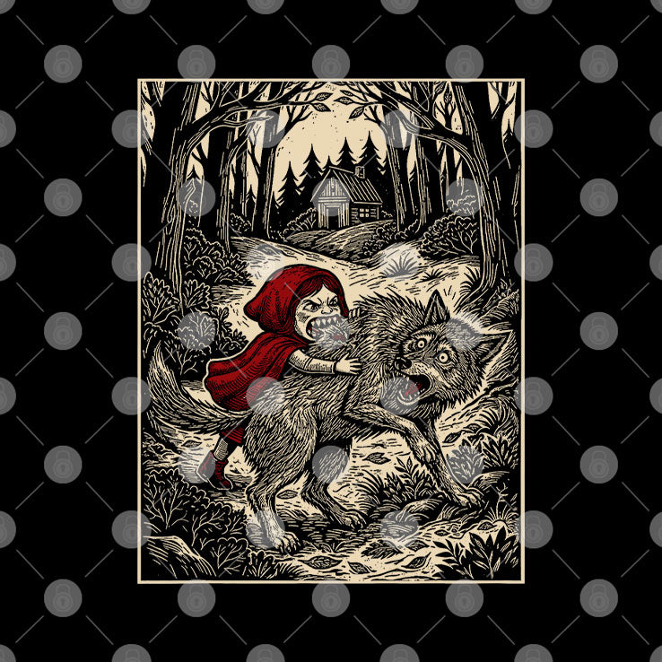 Little Red Riding Hood Humor Of Inverted Stories T Shirt