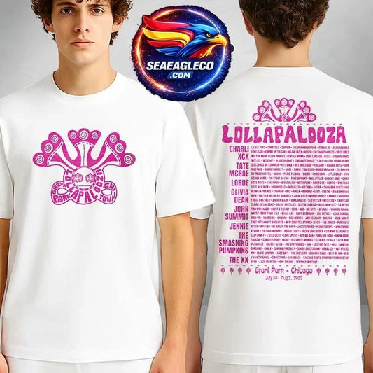 Lollapalooza 2026 Lolla Guide Lineup Two Sided Shirt