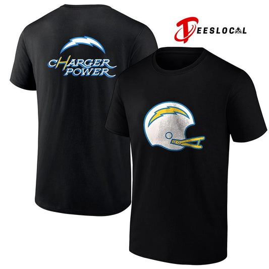 Los Angeles Chargers Charger Power helmet logo shirt