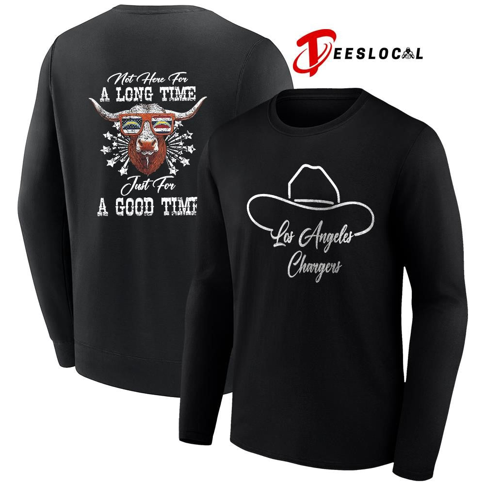 Los Angeles Chargers x George Strait not here for a long time just for a good time shirt