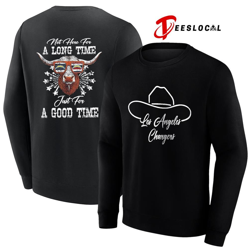 Los Angeles Chargers x George Strait not here for a long time just for a good time shirt