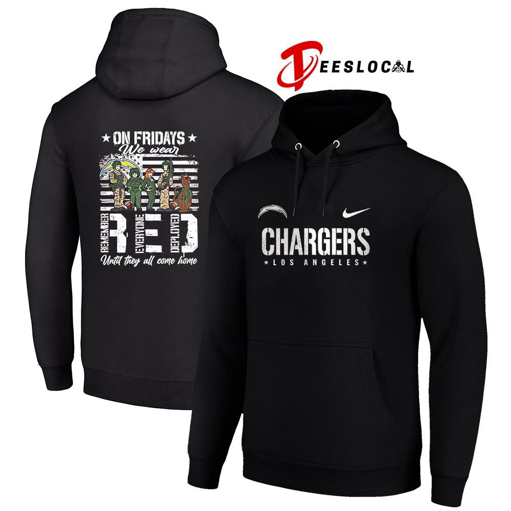 Los Angeles Chargers x Scooby Doo on friday we wear RED until they all come home shirt