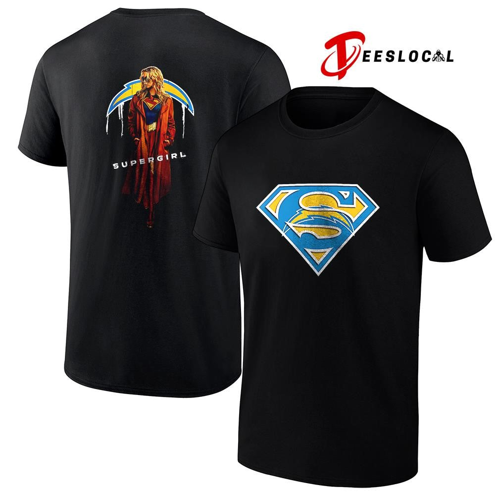 Los Angeles Chargers x Supergirl graphic shirt