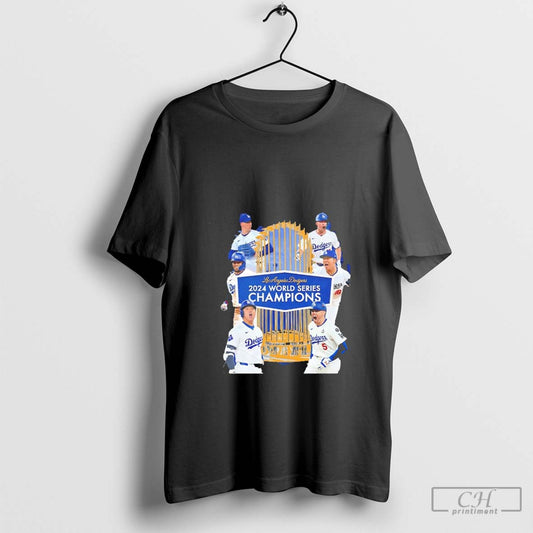 Los Angeles Dodgers 8th World Series Champions Trophy 2024 - clothing by TeeHivey.com