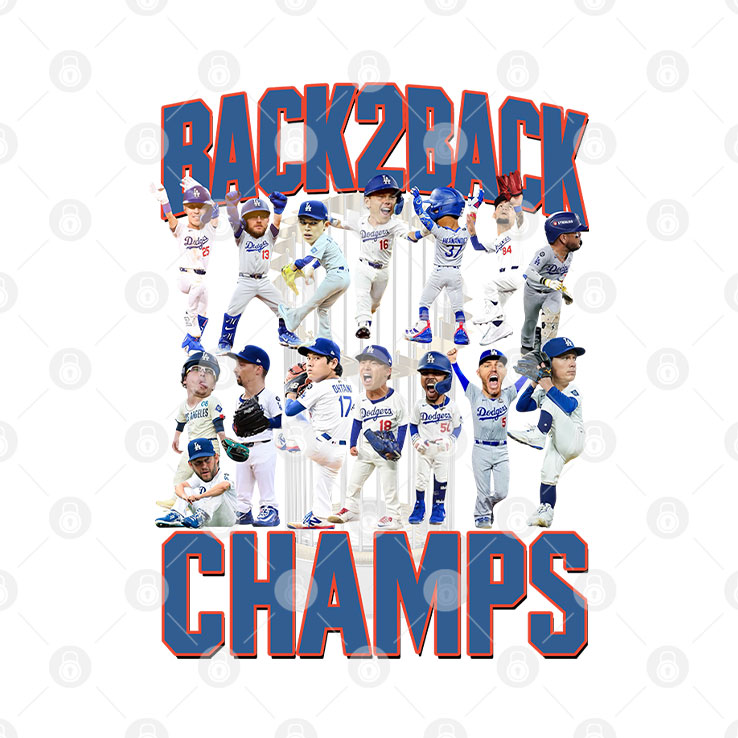 Los Angeles Dodgers Back2back Champs Shirt
