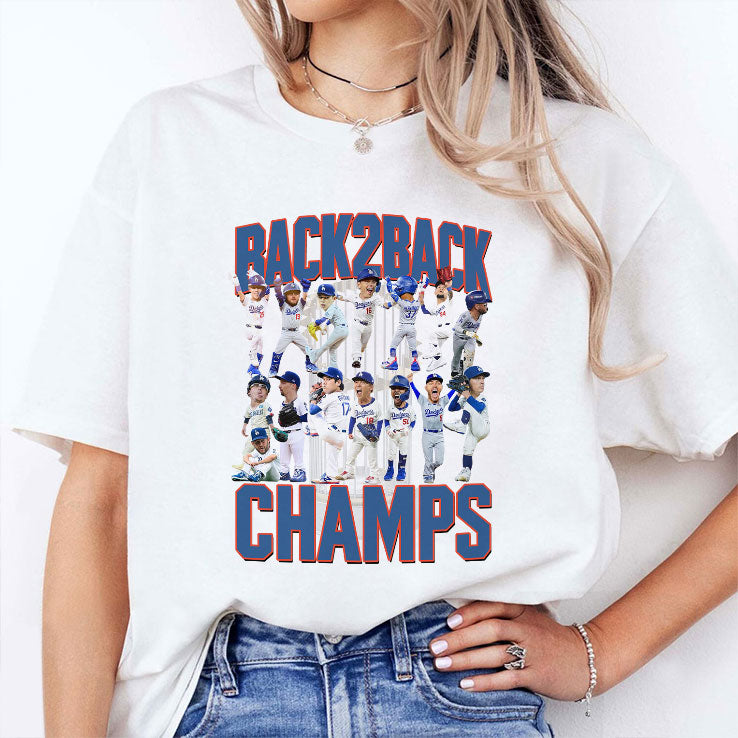 Los Angeles Dodgers Back2back Champs Shirt
