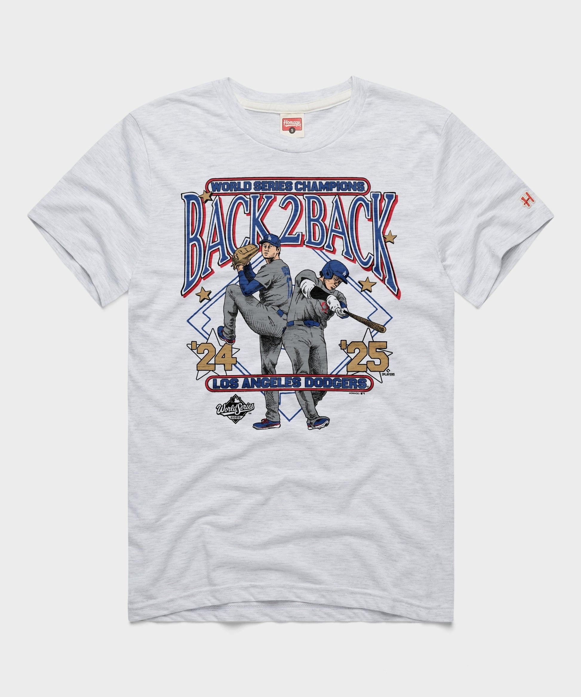Los Angeles Dodgers Shohei Ohtani '24 '25 Back 2 Back World Series Champions Gold Label