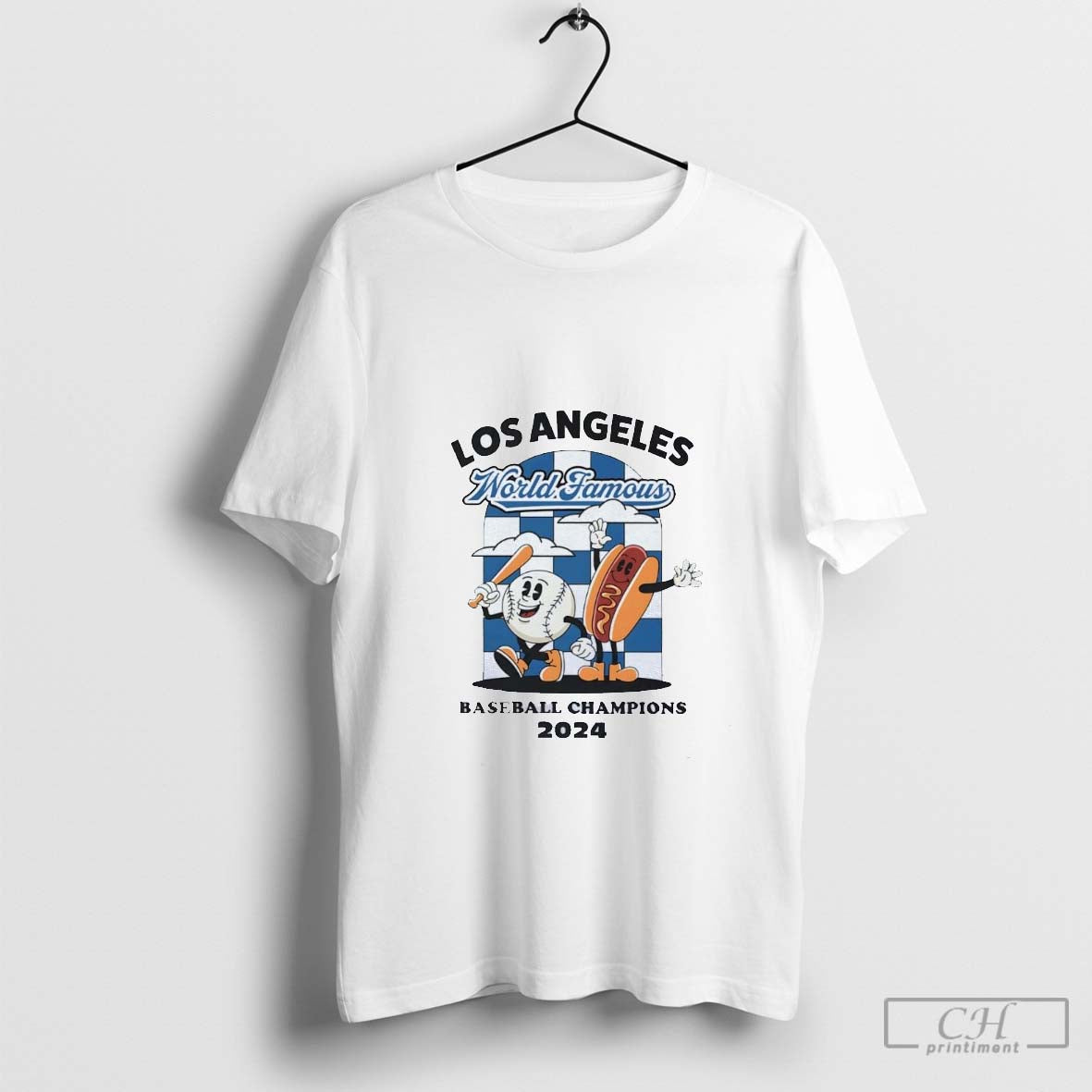 Los Angeles Dodgers World Famous Baseball Champions 2024 Hotdog - clothing by TeeHivey.com