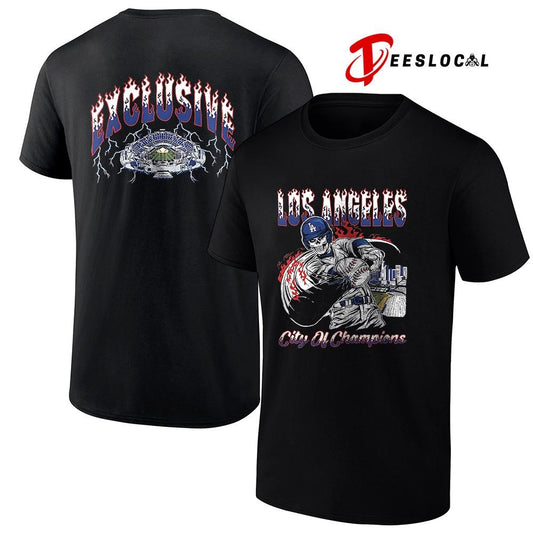 Los Angeles Dodgers city of champions exclusive skeleton stadium shirt