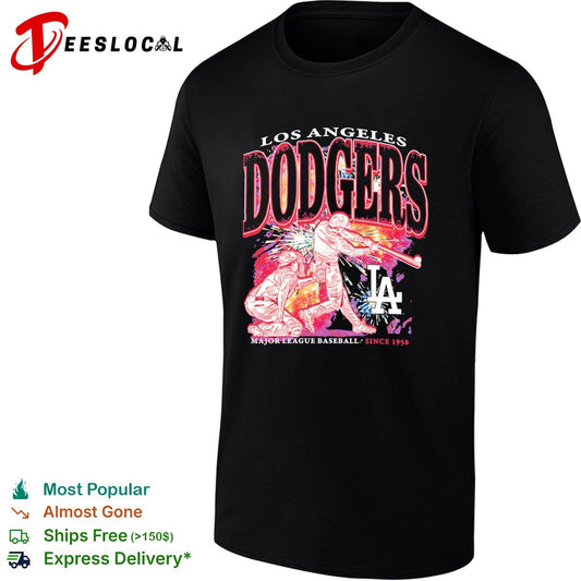 Los Angeles Dodgers swinging batter Major League Baseball since 1958 shirt