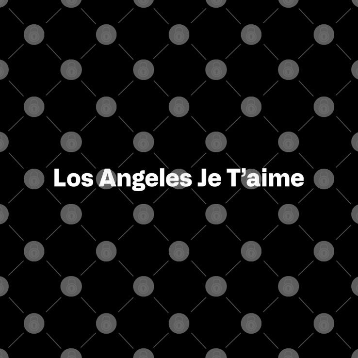 Los Angeles Je T’Aime T Shirt