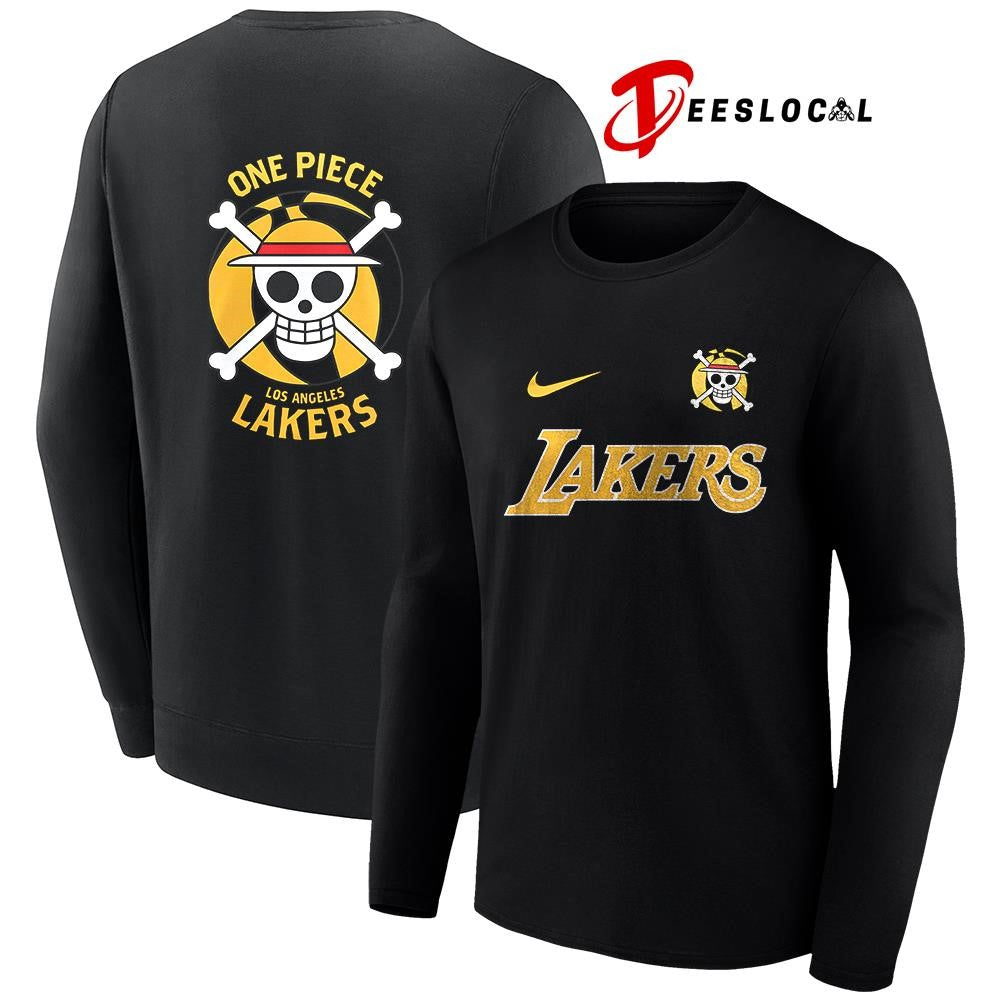 Los Angeles Lakers x One Piece logo Anime shirt