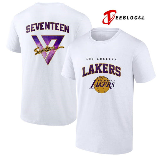 Los Angeles Lakers x Seventeen world tour shirt