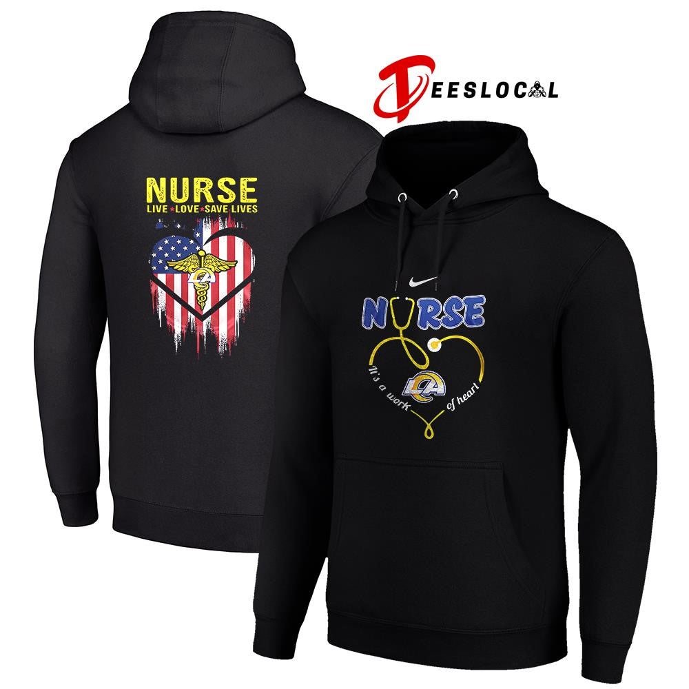 Los Angeles Rams x Army nurse it’s a work of heart shirt