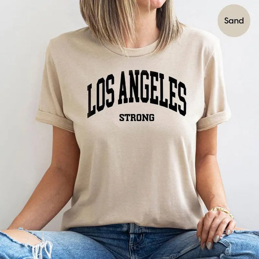 Los Angeles Strong T-shirt Los Angeles Shirt La Crewneck La Support Fire Shirt Los Angeles Awareness Matching Shirt Forest Fire