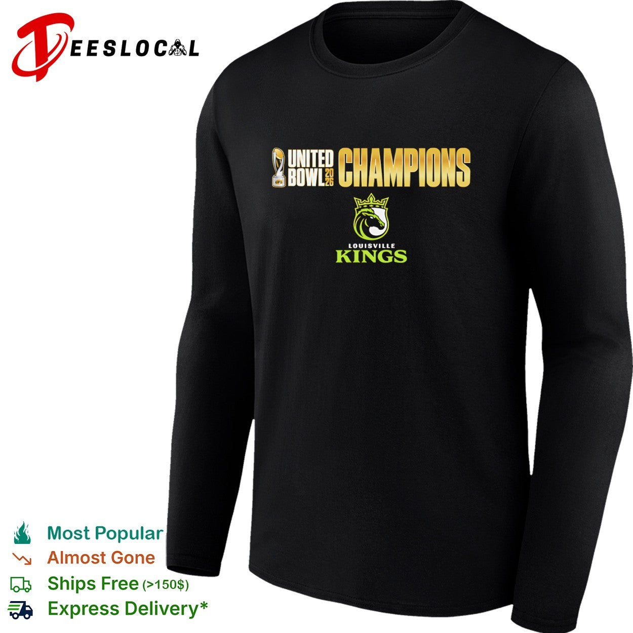 Louisville Kings United Bowl 2026 Champions UFL shirt