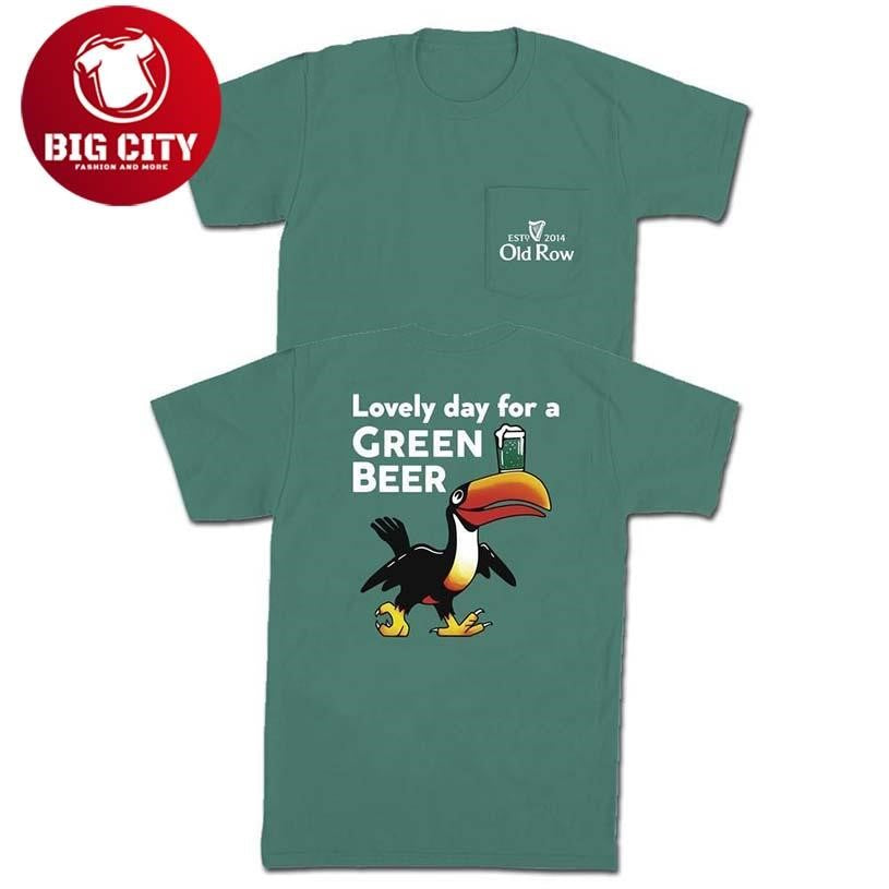 Lovely Day For A Green Beer Old Row Two Sided Shirt