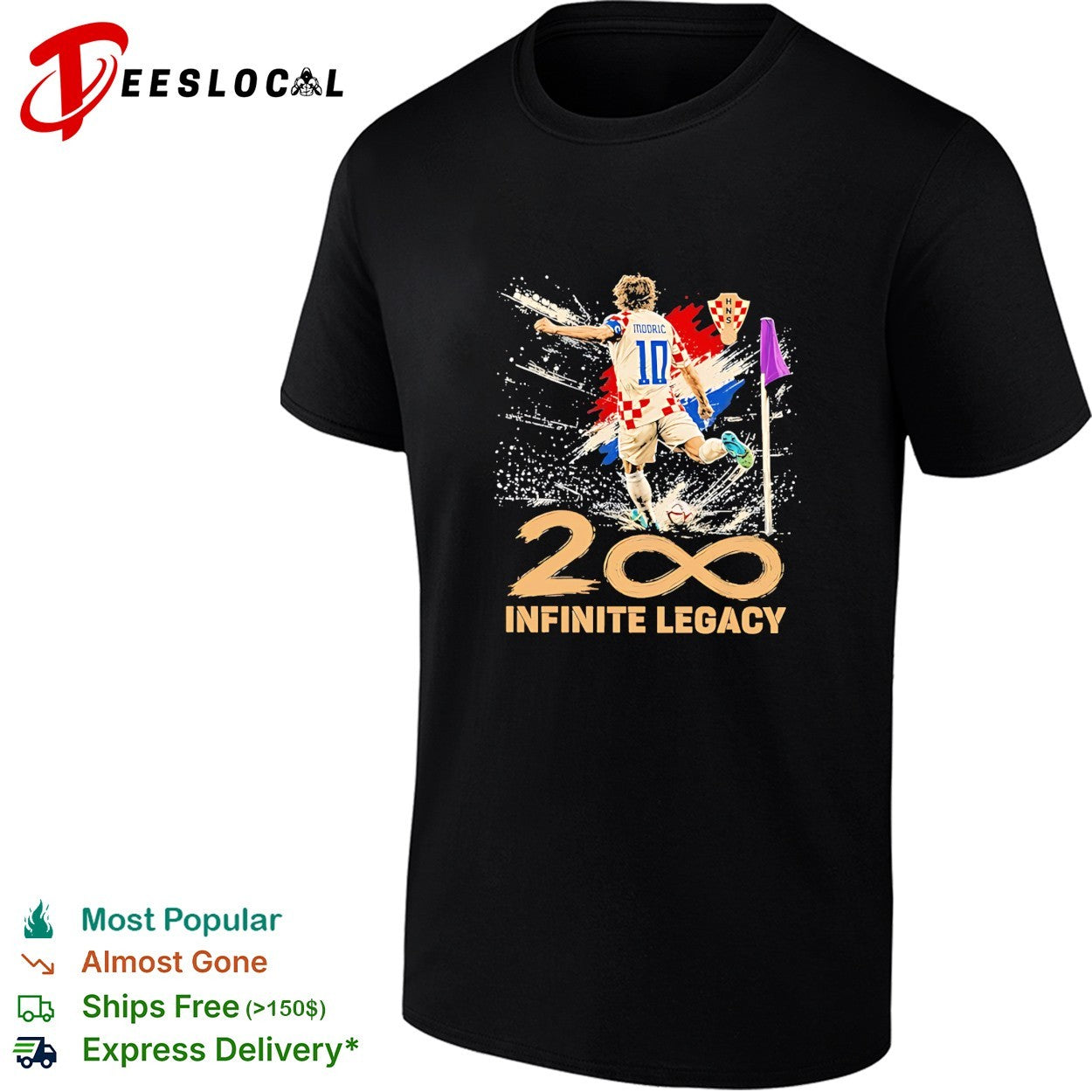 Luka Modric Croatia National Team 200 Infinite Legacy shirt