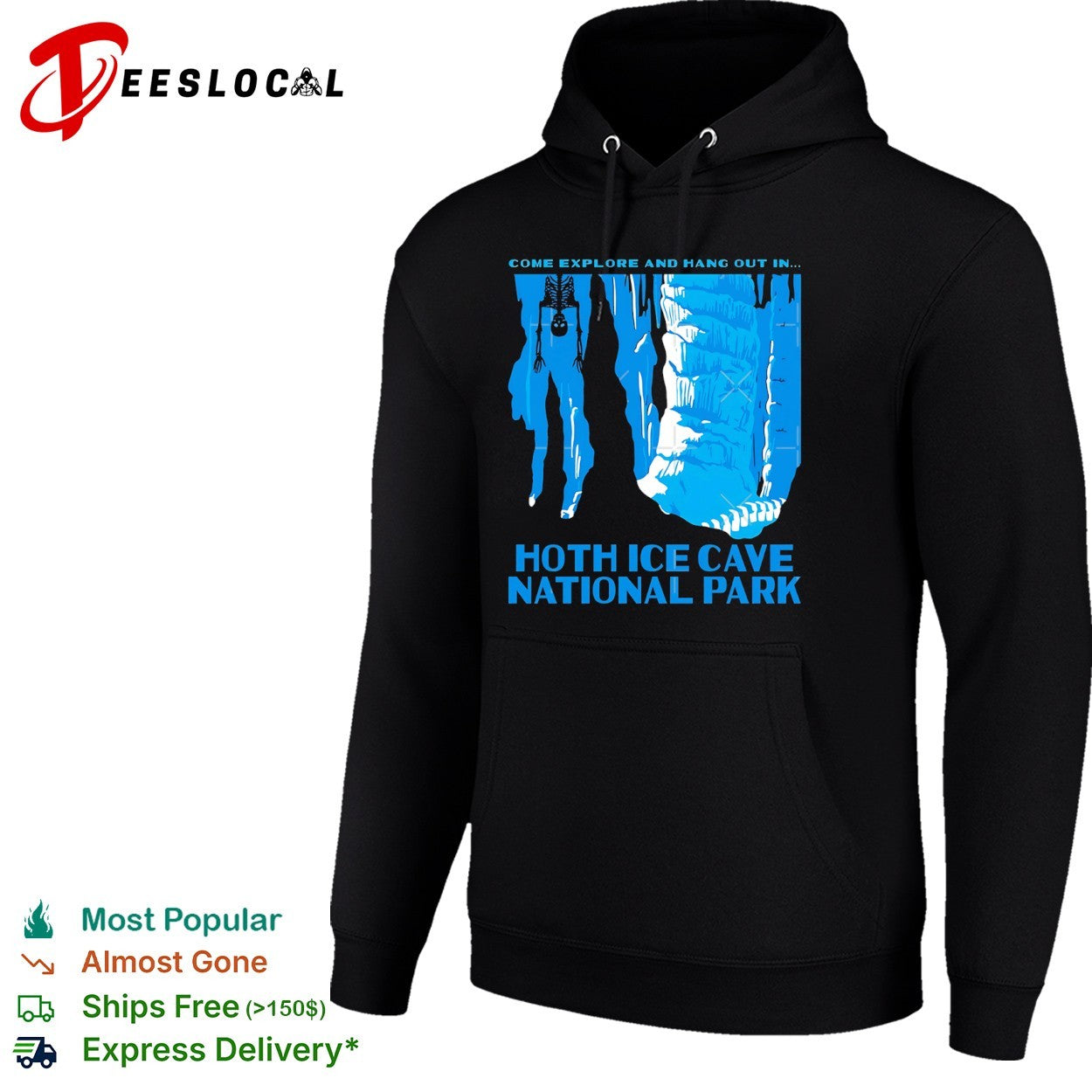 Luke Skywalker Hoth Ice Cave National Park come explore and hang out in shirt