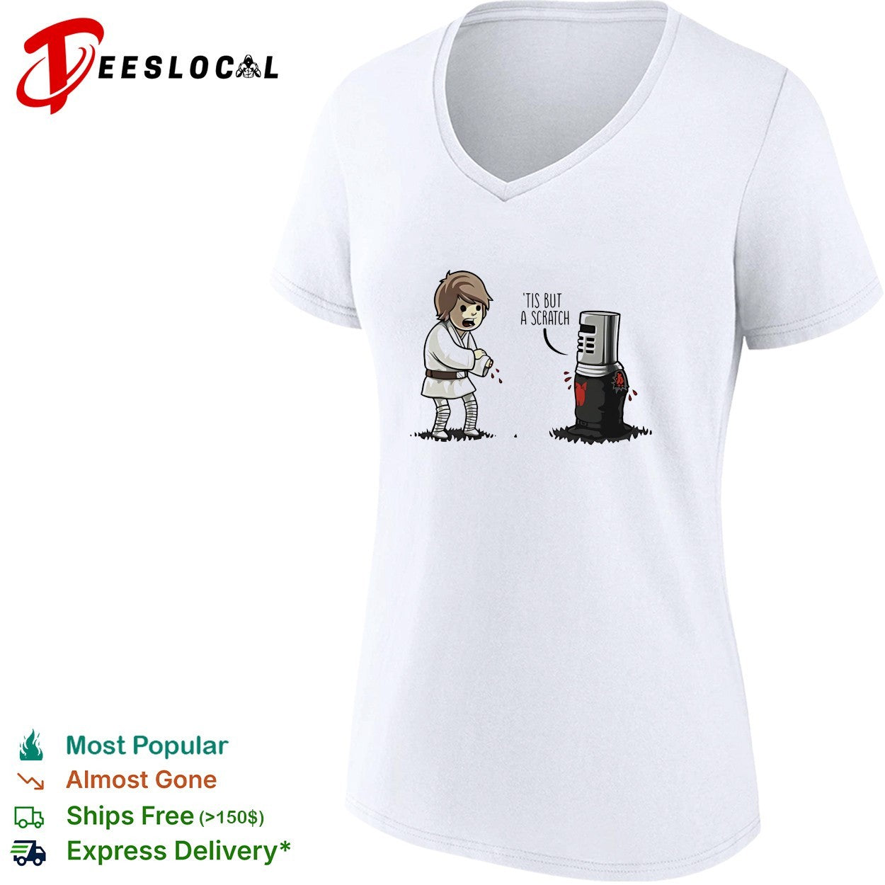Luke Skywalker tis but a scratch shirt