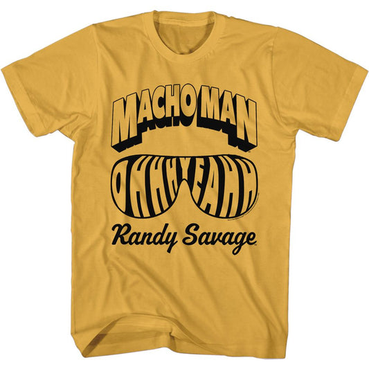 Macho Man - Name & Glasses - Short Sleeve - Adult - T-Shirt - clothing by TeeHivey.com
