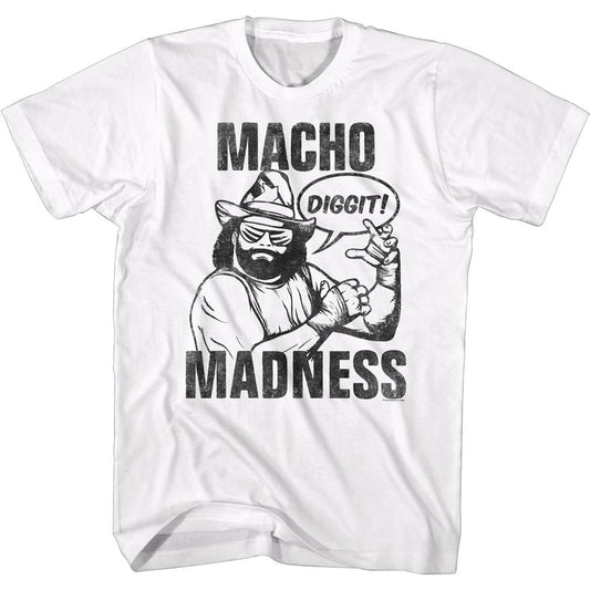 Macho Man - Diggit - Short Sleeve - Adult - T-Shirt