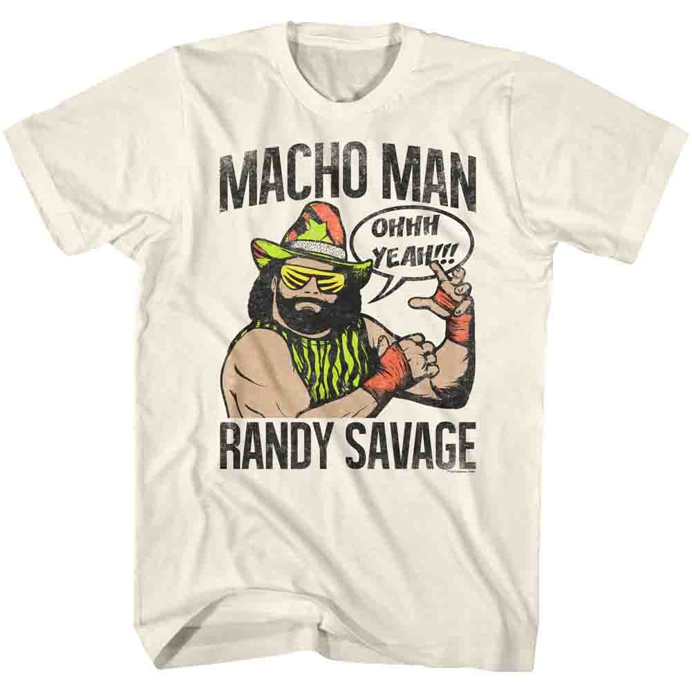 Macho Man - Oh Yeah - Short Sleeve - Adult - T-Shirt - clothing by TeeHivey.com