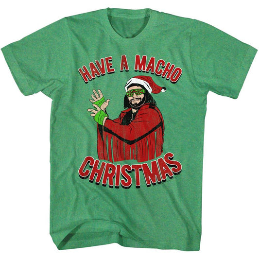 Macho Man - Machomas - Short Sleeve - Heather - Adult - T-Shirt