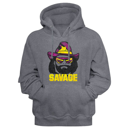 Macho Man - Justsavage - Long Sleeve - Heather - Adult - Hoodie - clothing by TeeHivey.com