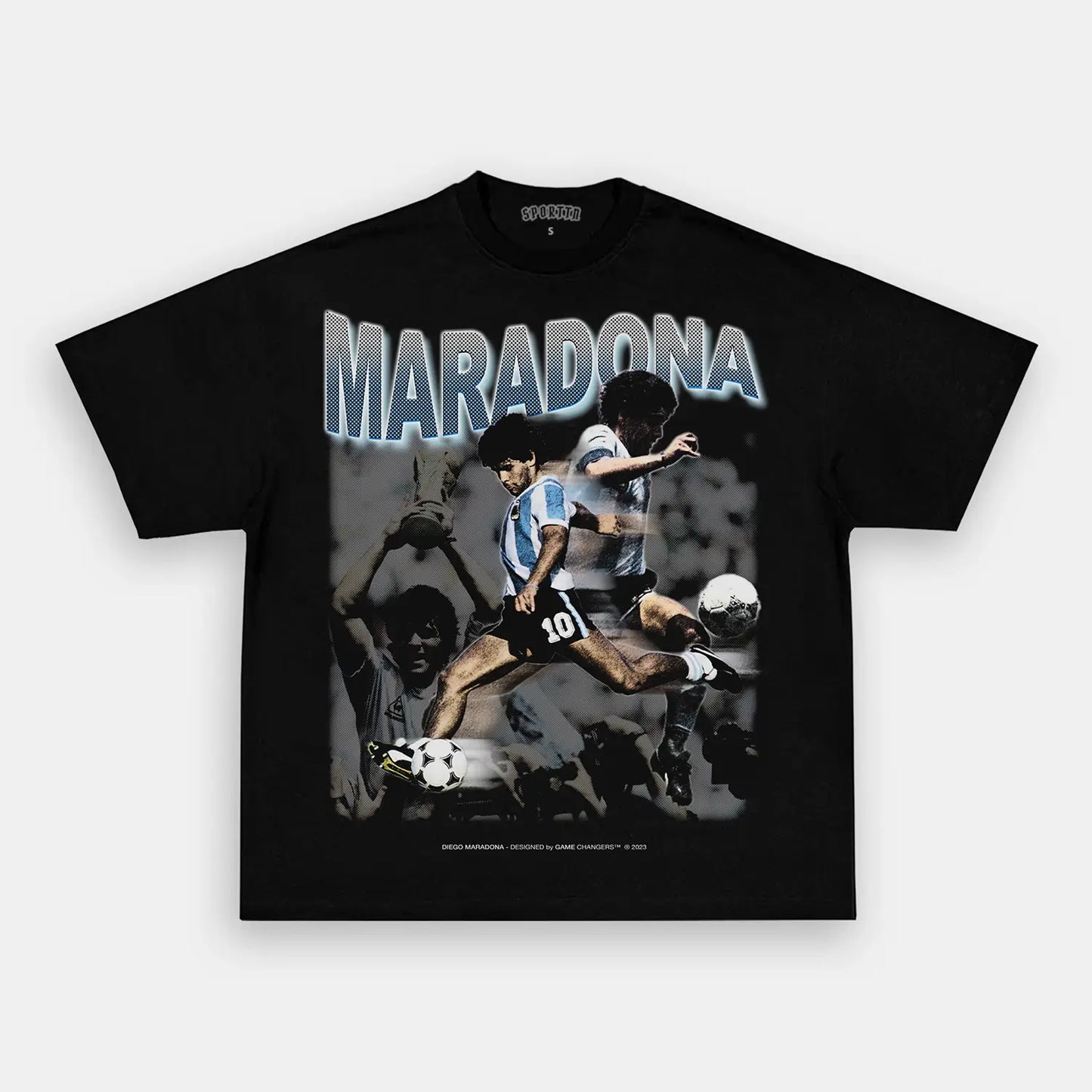 MARADONA TEE Style003 - clothing by TeeHivey.com (Image 2)