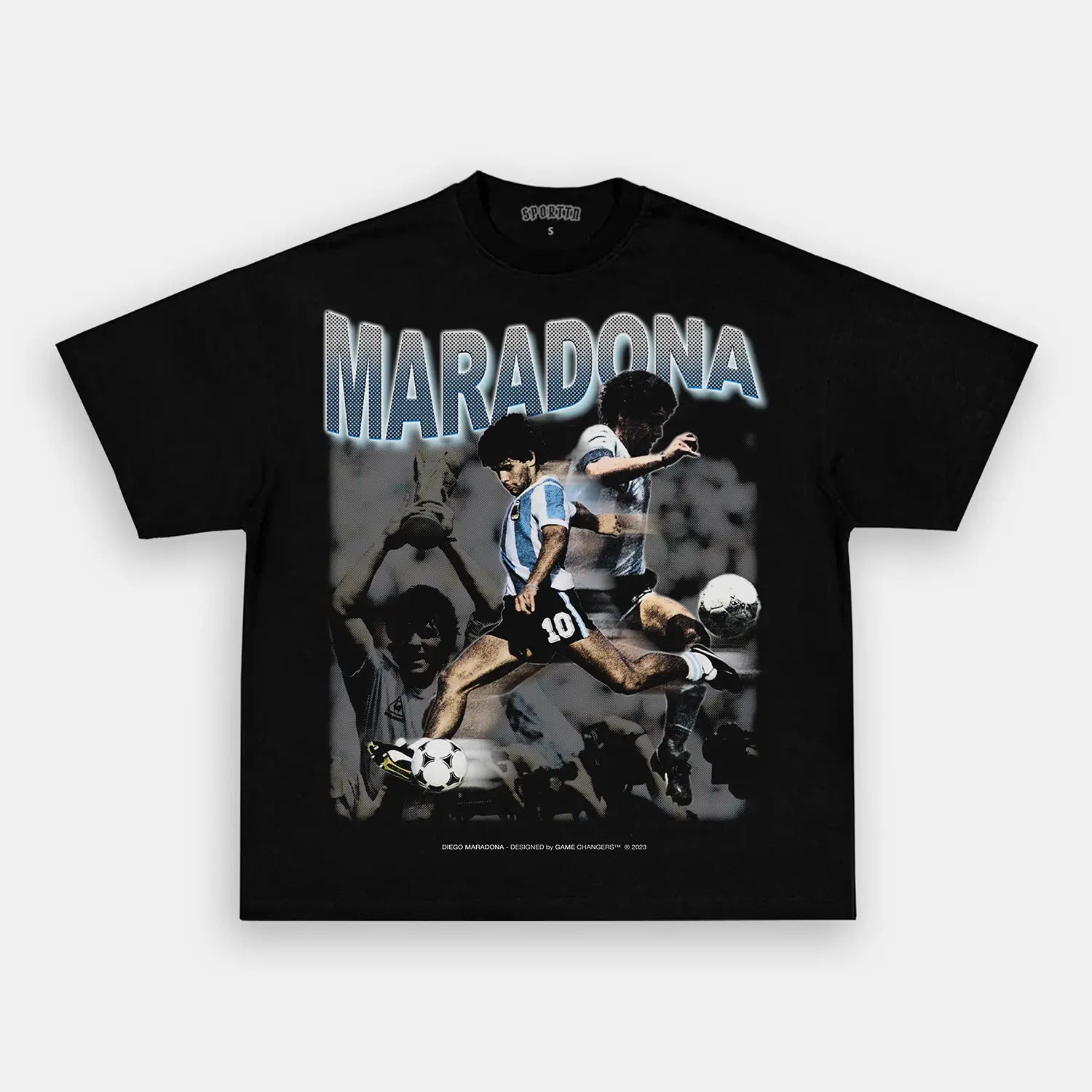 MARADONA TEE Style003 - clothing by TeeHivey.com (Image 2)