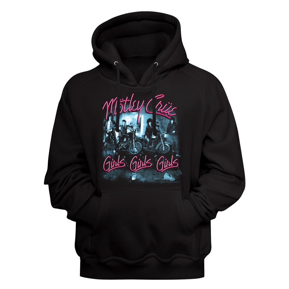 Motley Crue - Girls Girls Girls - Long Sleeve - Adult - Hoodie - clothing by TeeHivey.com