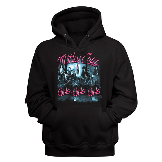 Motley Crue - Girls Girls Girls - Long Sleeve - Adult - Hoodie - clothing by TeeHivey.com