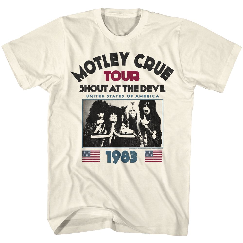 Motley Crue - Shout At The Devil 1983 - Short Sleeve - Adult - T-Shirt - clothing by TeeHivey.com
