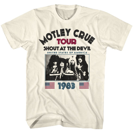Motley Crue - Shout At The Devil 1983 - Short Sleeve - Adult - T-Shirt - clothing by TeeHivey.com