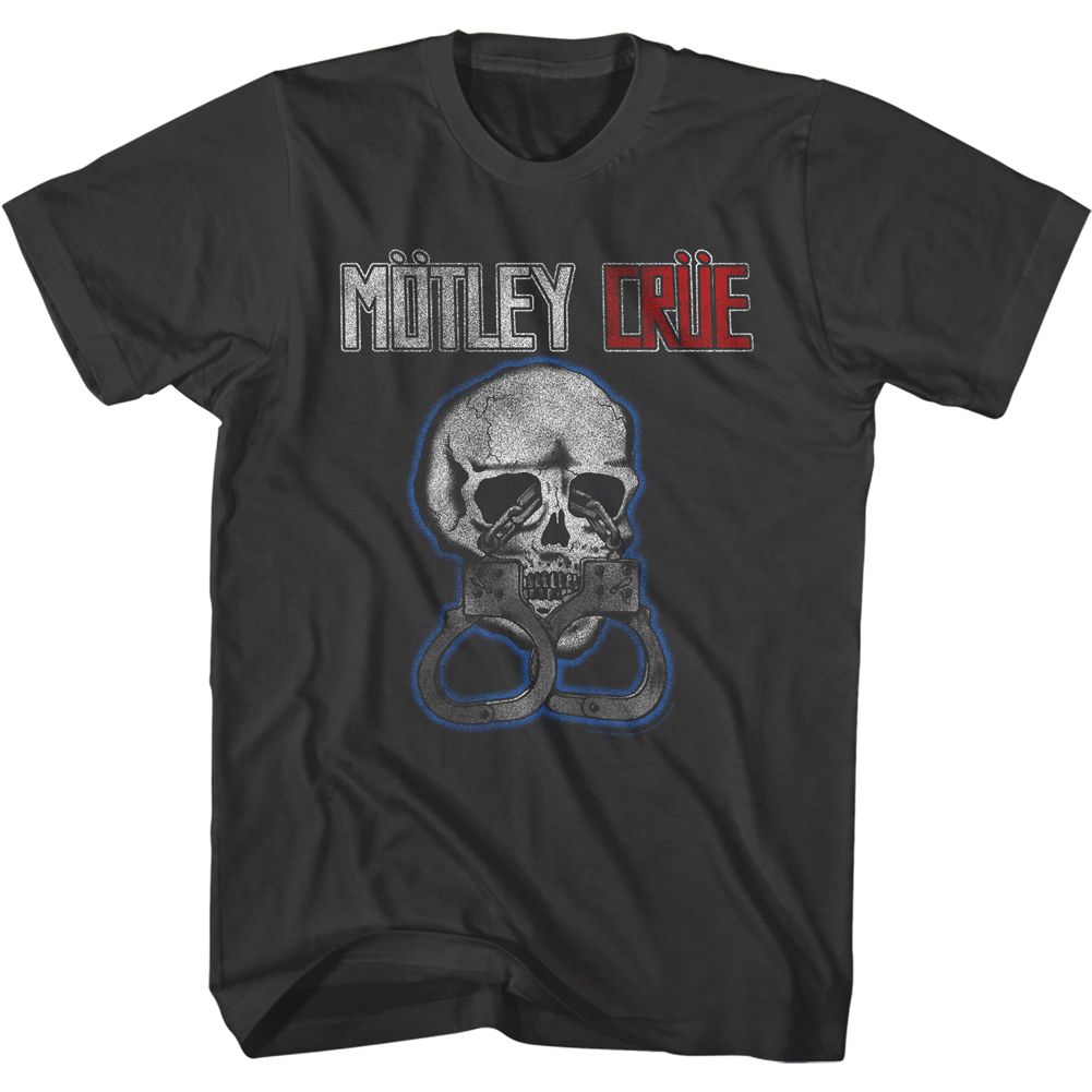Motley Crue - Skull & Cuffs - Short Sleeve - Adult - T-Shirt - clothing by TeeHivey.com