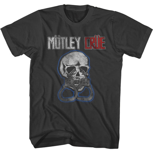 Motley Crue - Skull & Cuffs - Short Sleeve - Adult - T-Shirt - clothing by TeeHivey.com