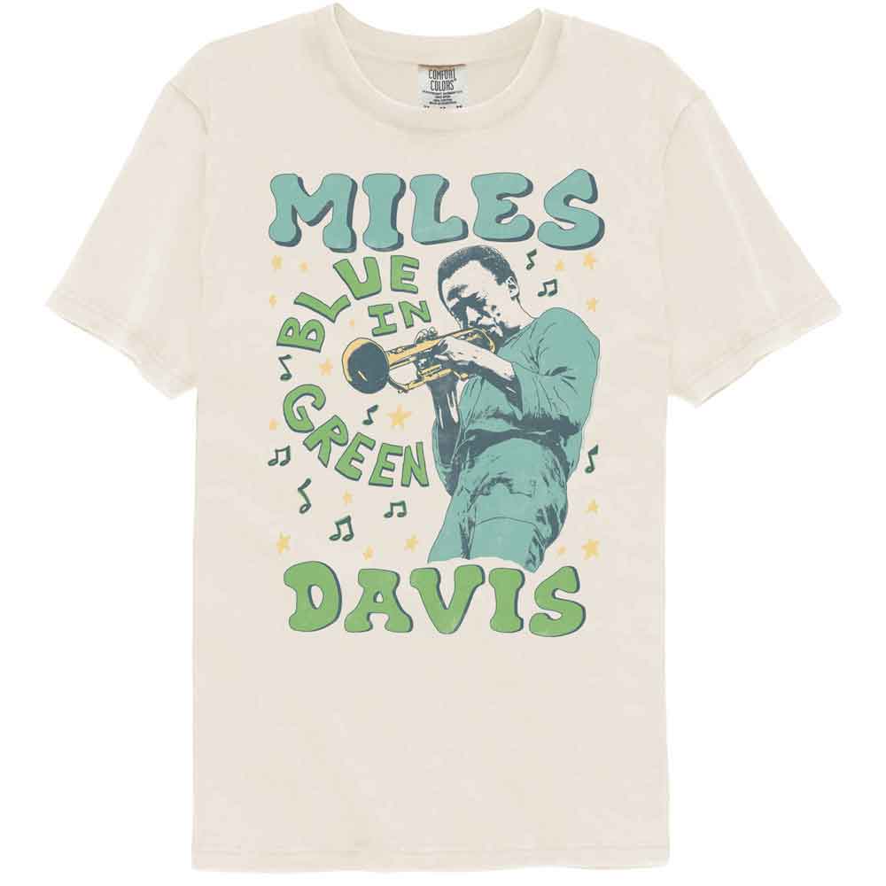 Miles Davis - Blue In Green - American Classics - Off-White Solid Adult Short Sleeve Comfort Color T-Shirt