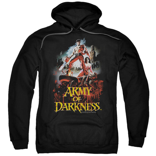 Army Of Darkness Bloody Poster Mens Hoodie Black - clothing by TeeHivey.com (Image 1)